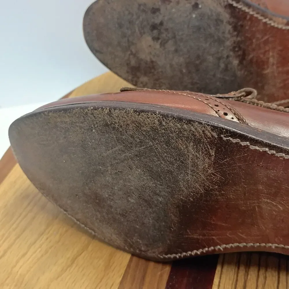 Allen Edmonds Bridgeton Leather Slip On Kiltie Tassel Shoes Loafers Size 10
